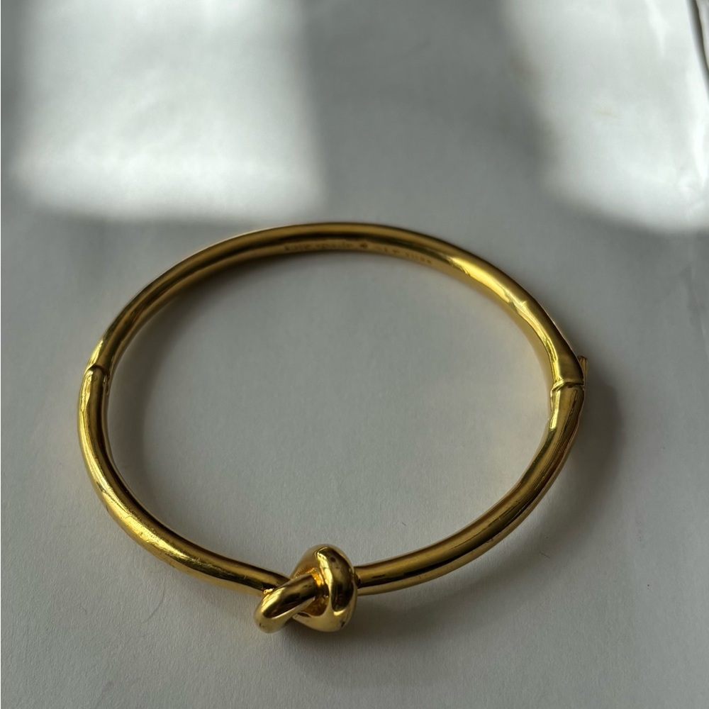 Kate Spade Elegant Gold Knot Bangle Bracelet